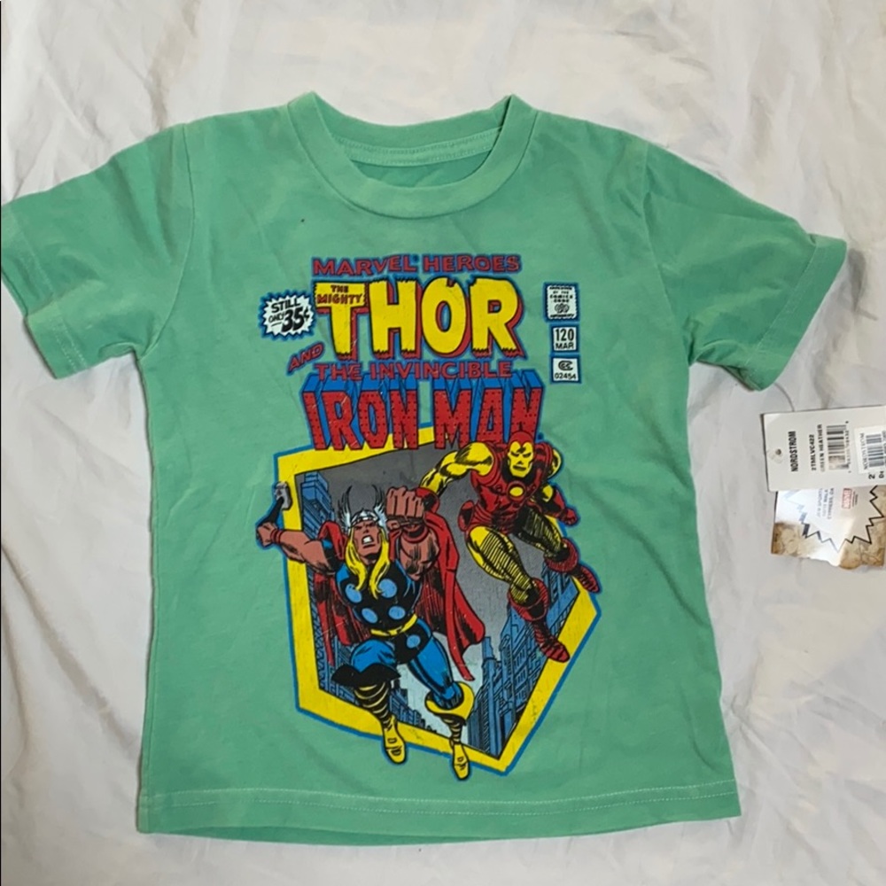 NWT Marvel Kids Tshirt 2T with Thor & Ironman